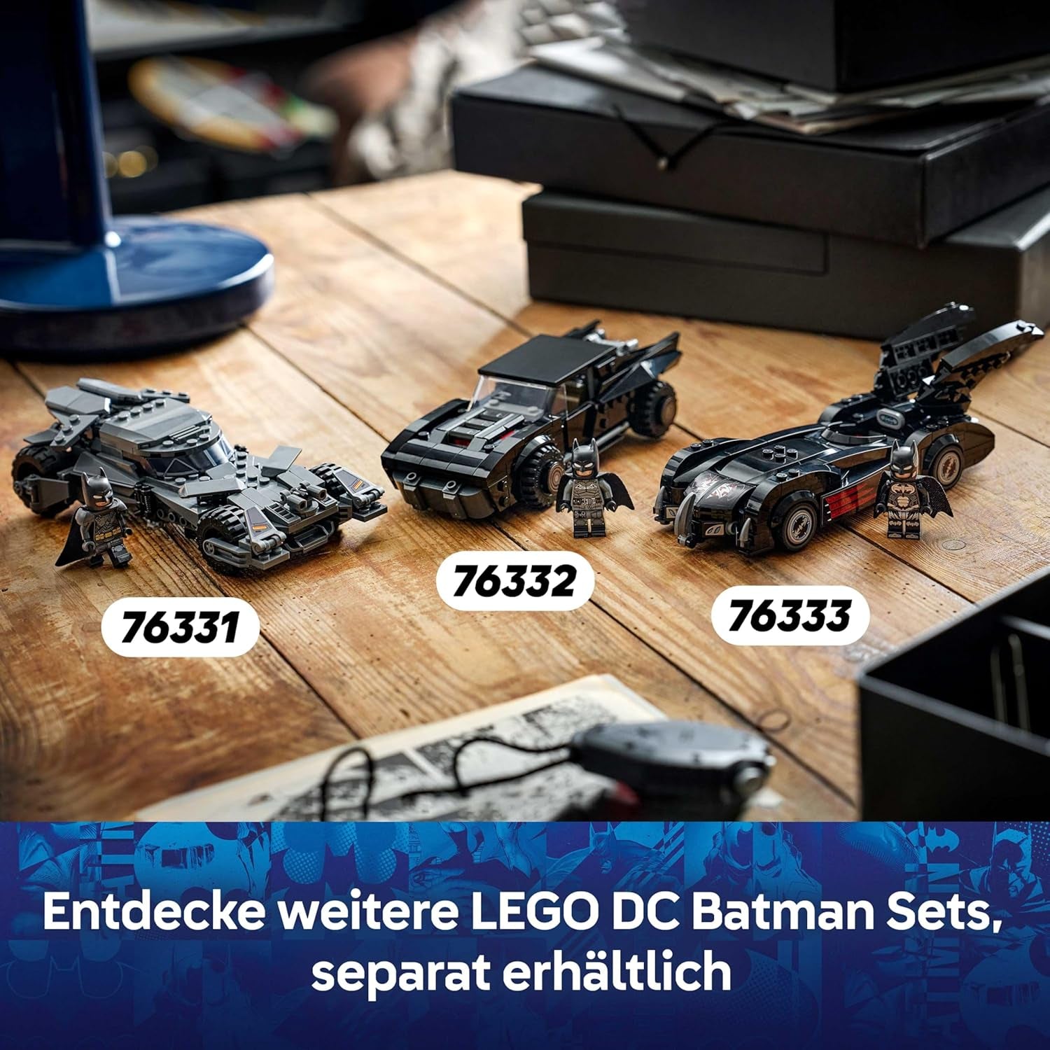 LEGO DC Batman Batman vs. Superman: Batmobil - Superhelden Spielzeugauto - Kreatives Spielzeug mit Minifigur für Kinder ab 9 Jahren - DIY Bauset zum Spielen - Geschenk für Jungen und Mädchen - 76331