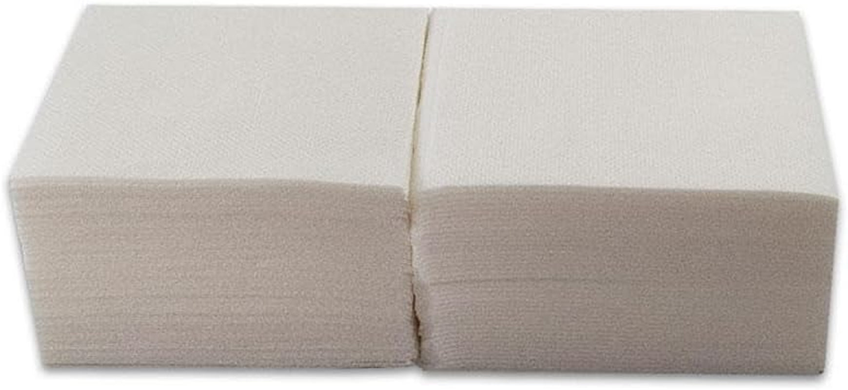 , Serviette cocktail en papier, pli 1/4, Dentelle, 150 Serviettes, Blanc