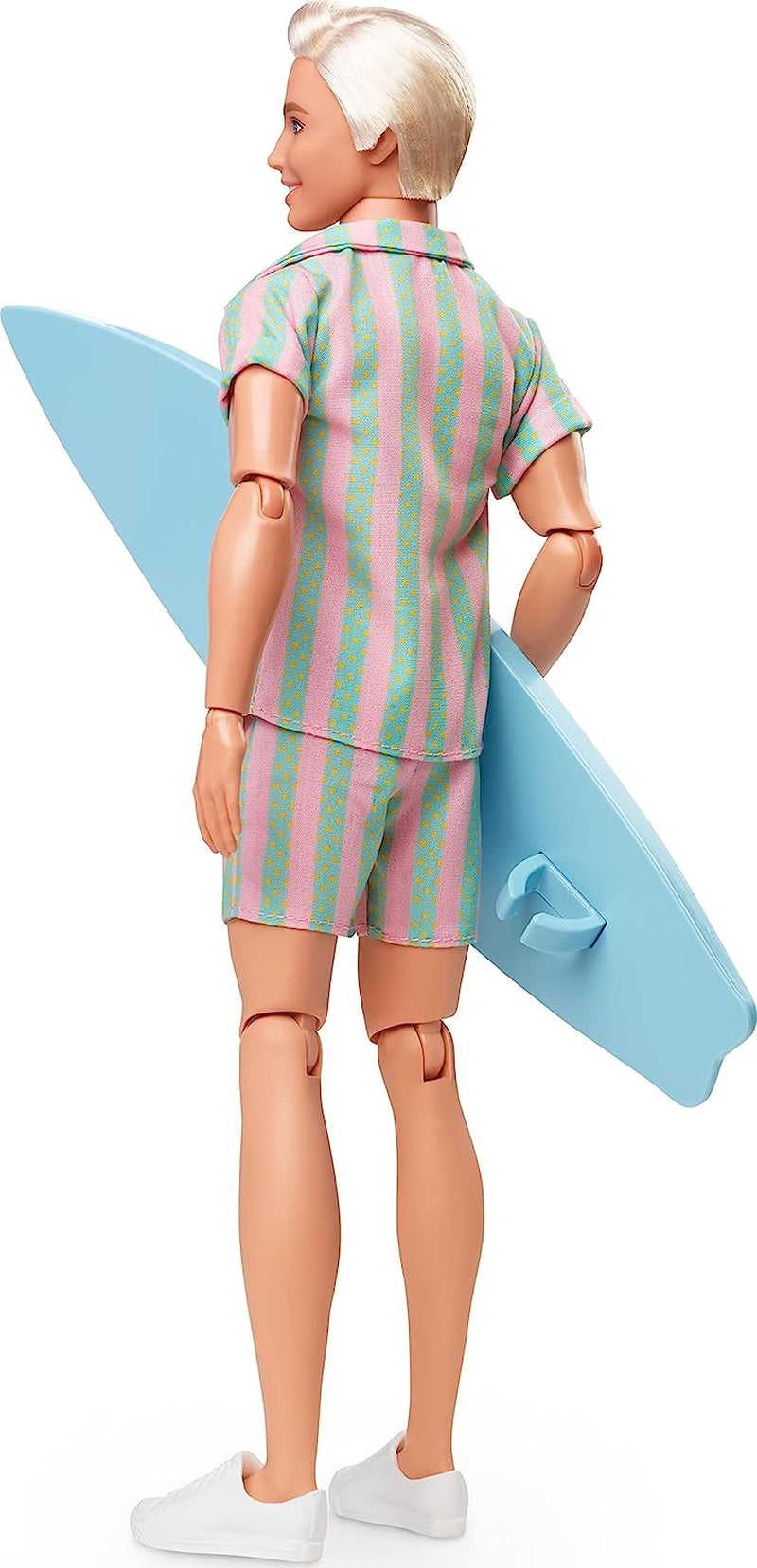 Barbie le film - Poupée fans de films, poupée Ken, poupée de collection avec planche de surf et baskets, corps mobile, cheveux blond platine, convient comme cadeau pour les enfants de 3 ans, HPJ97 Naty Shop Dolls