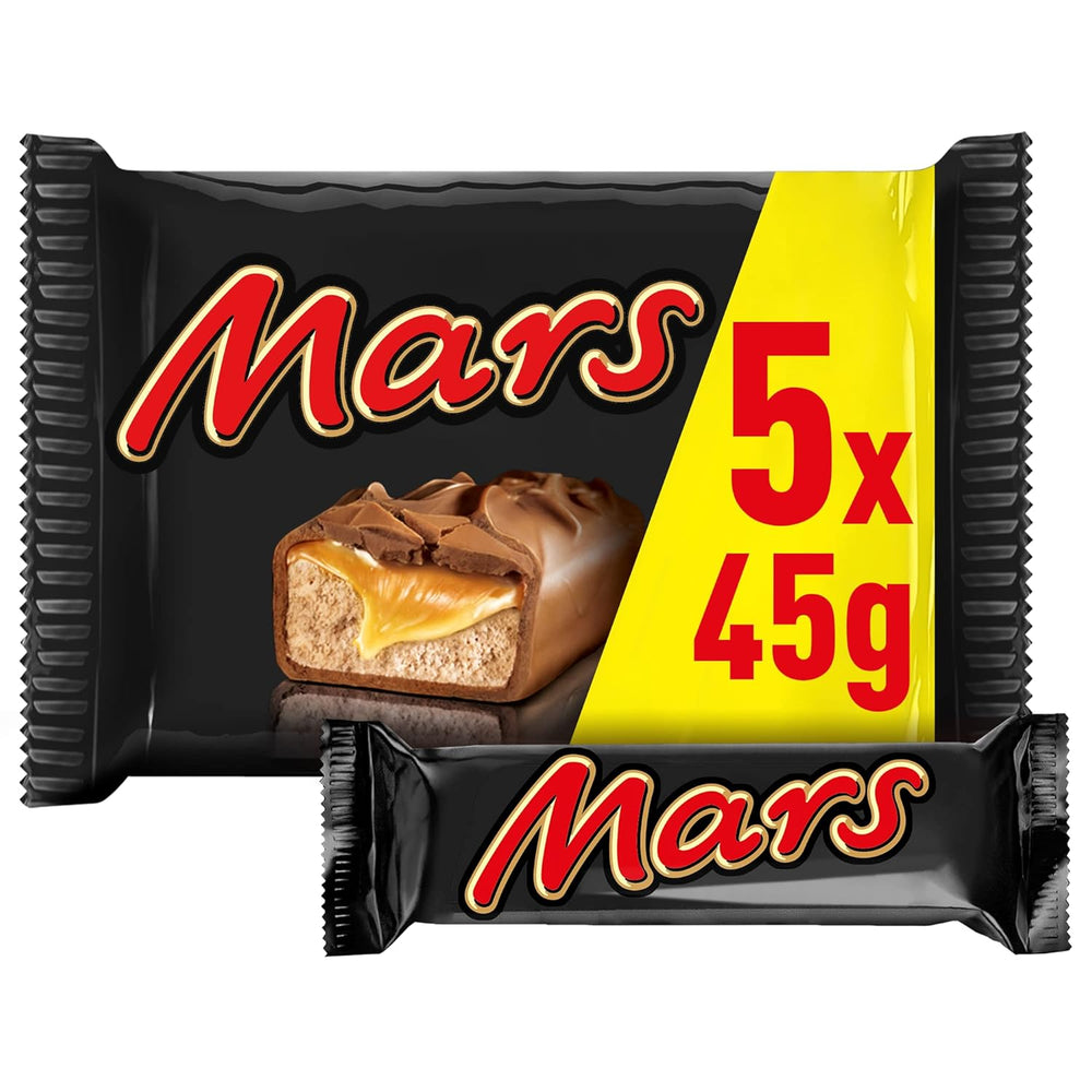 Barres de chocolat Mars Chocolat caramel 1 paquet de 5 barres (1 x 225 g) (paquet de 2)