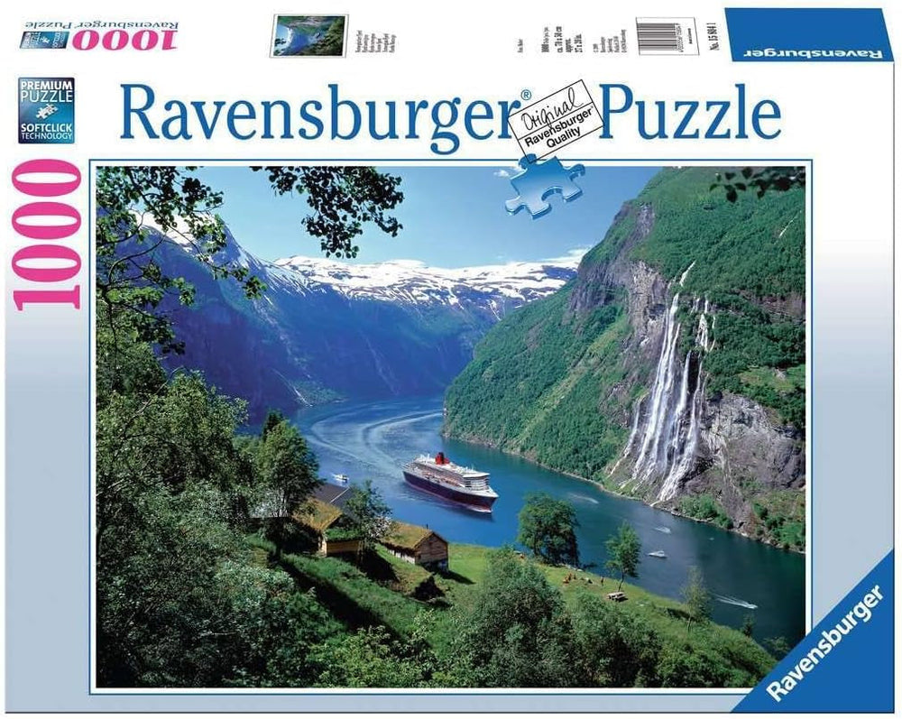 Ravensburger Puzzle 12000475 - Fjord norvégien - Puzzle 1000 pièces pour adultes et enfants à partir de 14 ans, puzzle paysage norvégien Puzzle Naty Shop Scenic