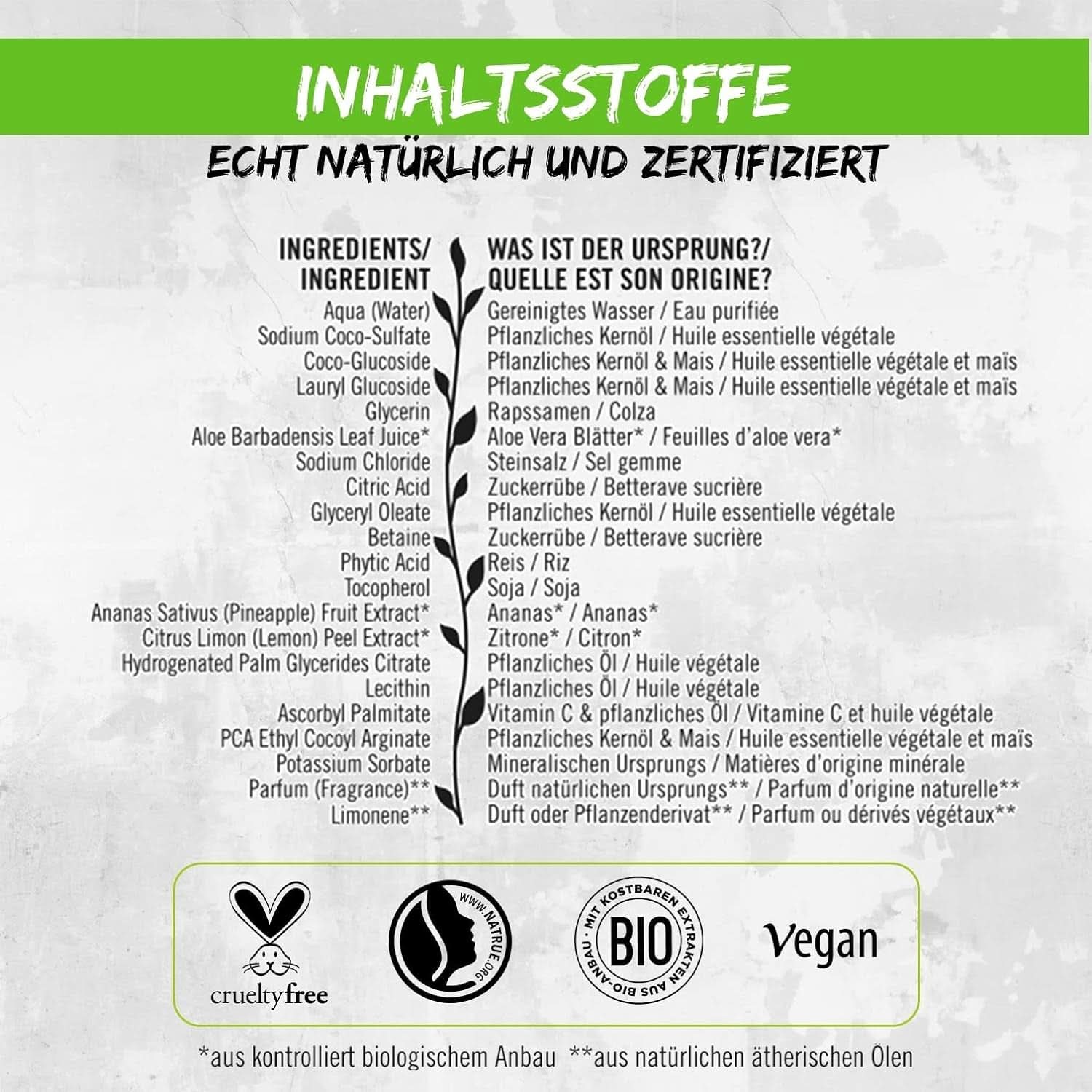 SANTE Natural Cosmetics Gel douche rafraîchissant au parfum d'agrumes, 950 ml Douche et bain Naty Shop