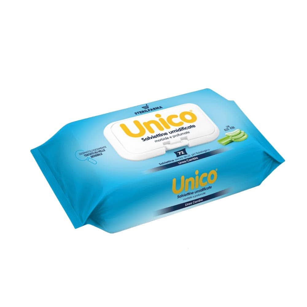 Lingettes humides UNICO, 72 pièces Lingettes humides pour bébé Naty Shop
