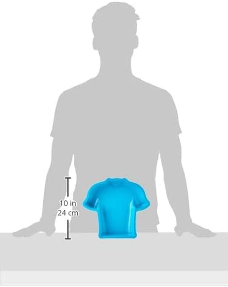 Silikomart 195233 20.339.40.0065 Moule Silicone T-shirt Joueur de Football, 24 X 23 X 4 cm Cuisine Naty Shop