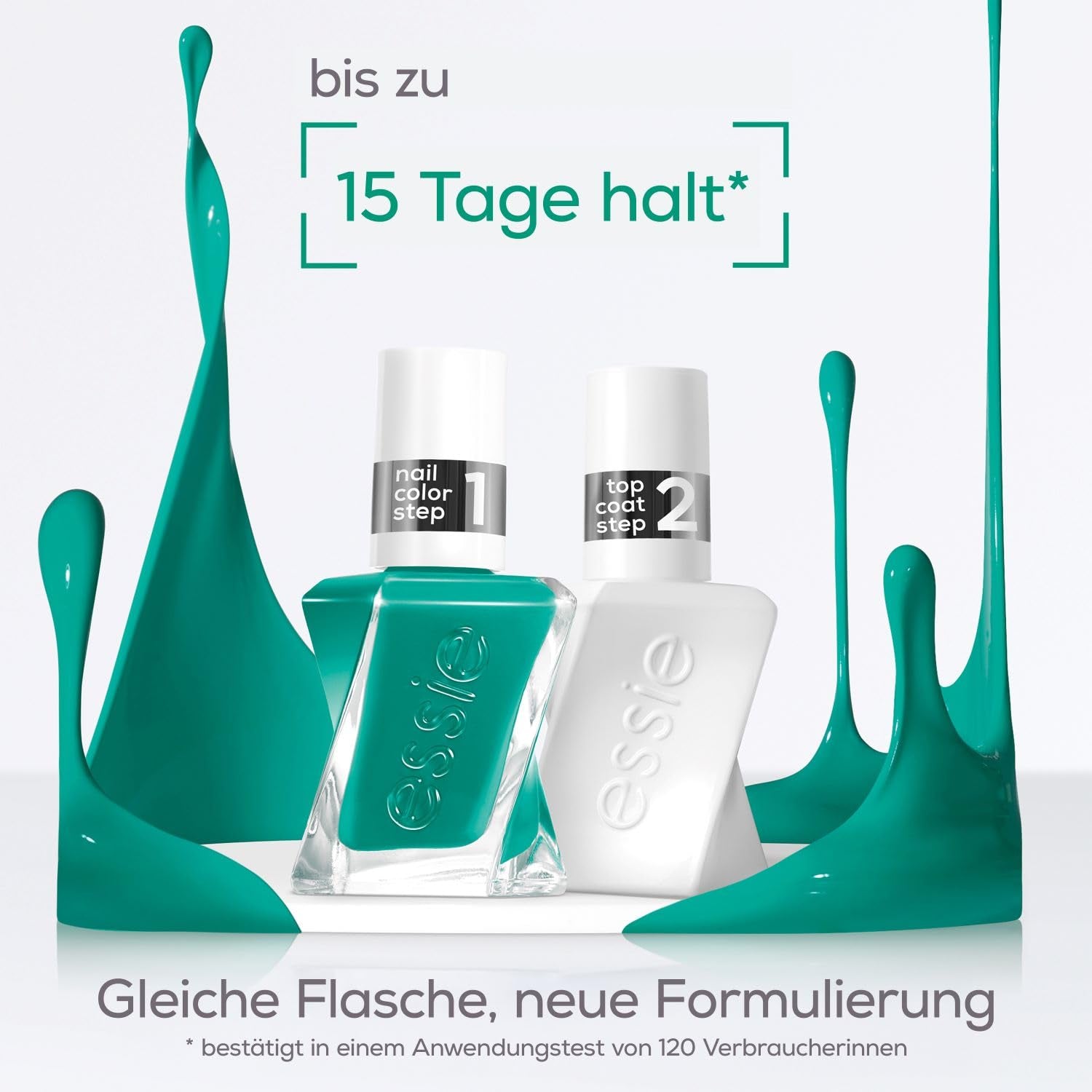 Essie Langanhaltender Nagelleck Top Coat Mit Glänzendem Finish, Maniküre Ohne Uv-Licht, Gel by Essie, Farbe: Nr. 00 Couche de Finition, Transparente, 1 X 13,5 Ml