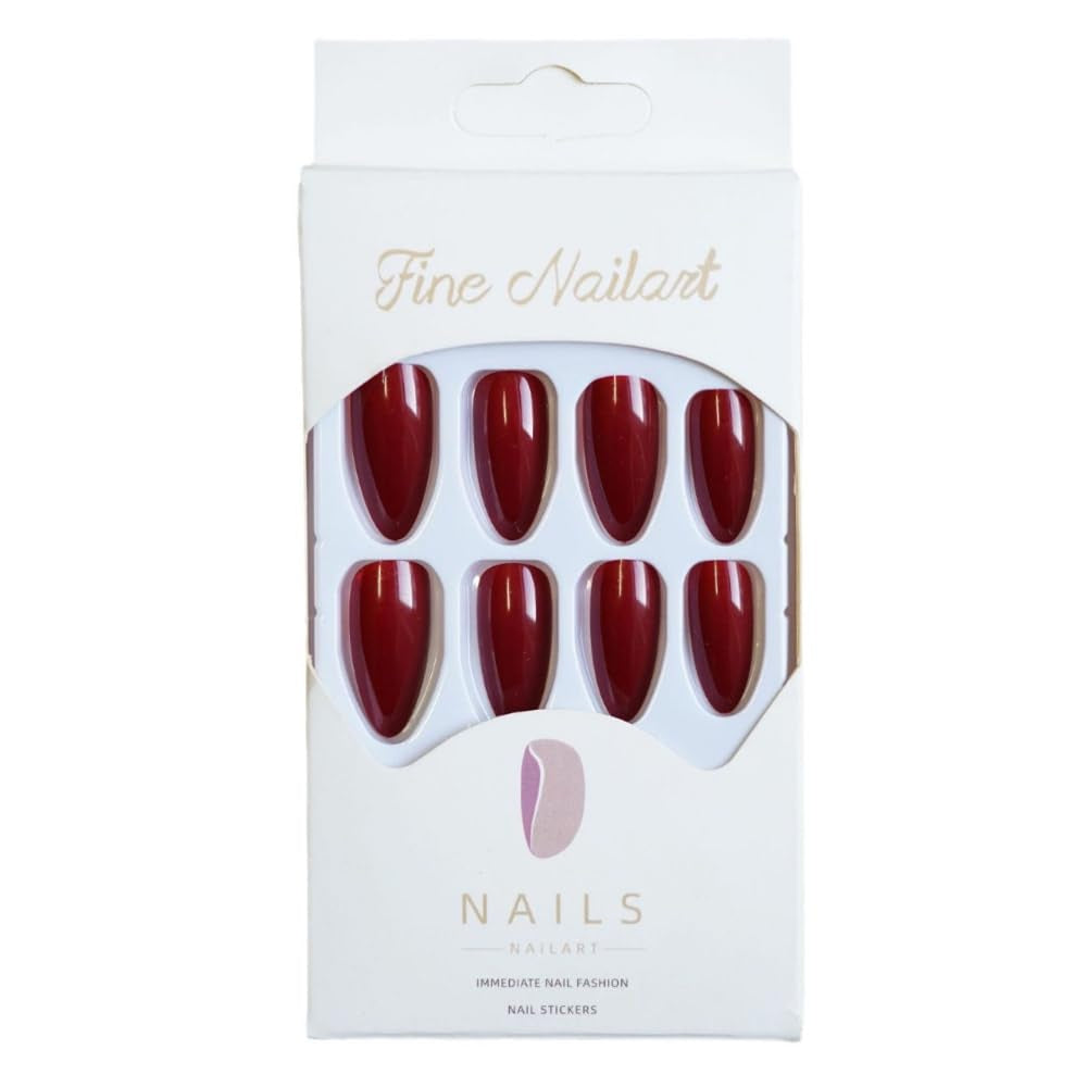 Unghii artificiale, Migdala franțuzească, Lungi, Unghii artificiale cu lipici, Pentru femei, Fete, Accesorii sau idee de cadou, Pentru nuntă, ziua de naștere, Crăciun, Ziua Îndrăgostiților