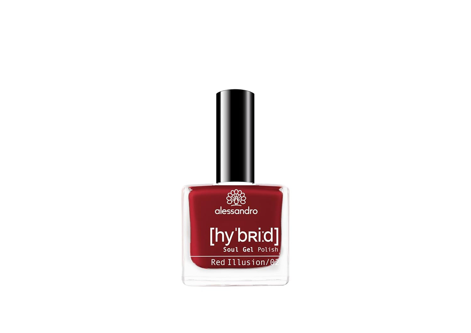 Vernis à ongles HYBRID Alessandro Rouge Noir - Rouge foncé-Noir - Des ongles parfaits en seulement 3 étapes, sans LED - dure jusqu'à 10 jours ! 8 ml