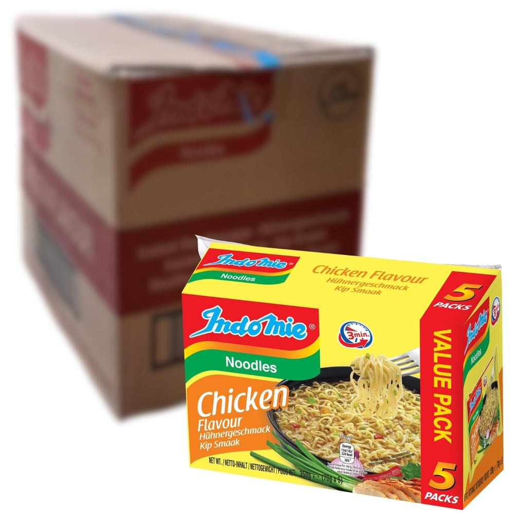 INDOMIE - Nouilles instantanées aux crevettes, paquet de 5 - (1 x 5 x 70 g)