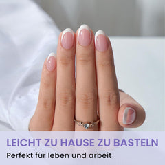 Btartbox Faux-ongles en amande extra courts - Gel à couverture complète X Soft XS - Semi-mat préformé pour salon d'ongles larges 320 pièces