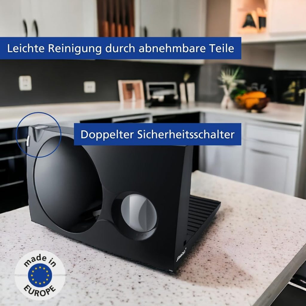 Feliator multifuncțional Steba, grosime de tăiere reglabilă până la 17 mm, protecție pentru mână Rasnite si Feliatoare Naty Shop