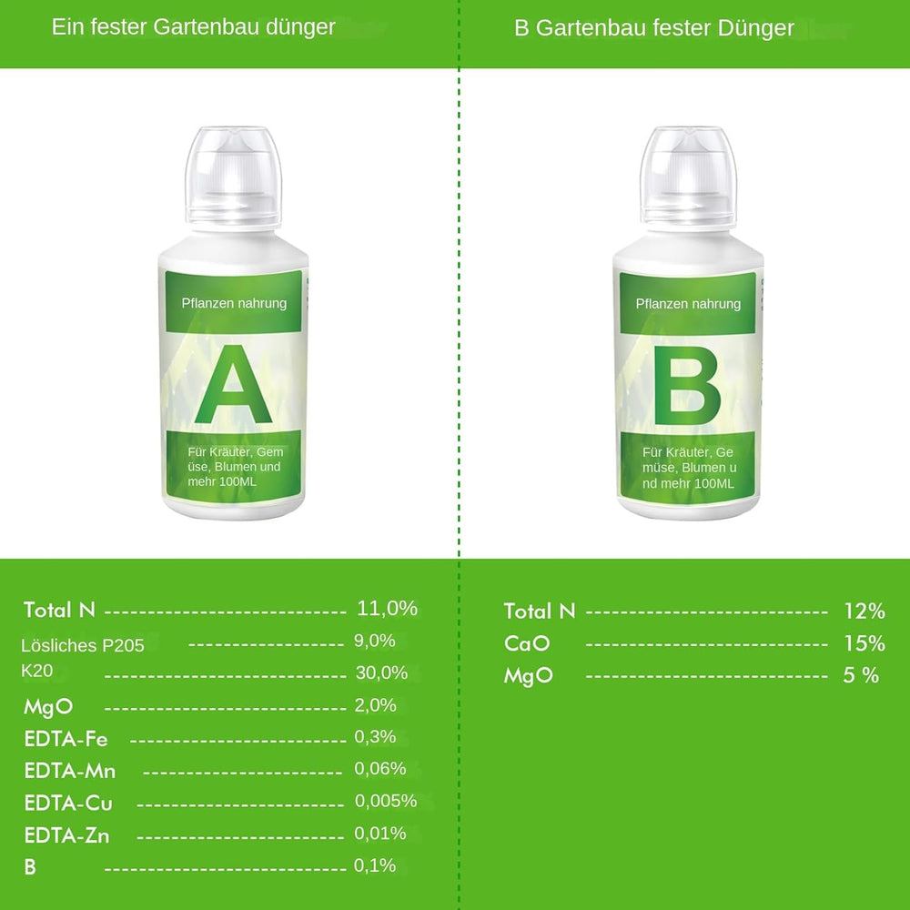 Engrais pour plantes hydroponiques 2 pièces, nutriments pour plantes hydroponiques, engrais hydroponique, solution nutritive pour plantes hydroponiques, engrais pour système hydroponique A & B