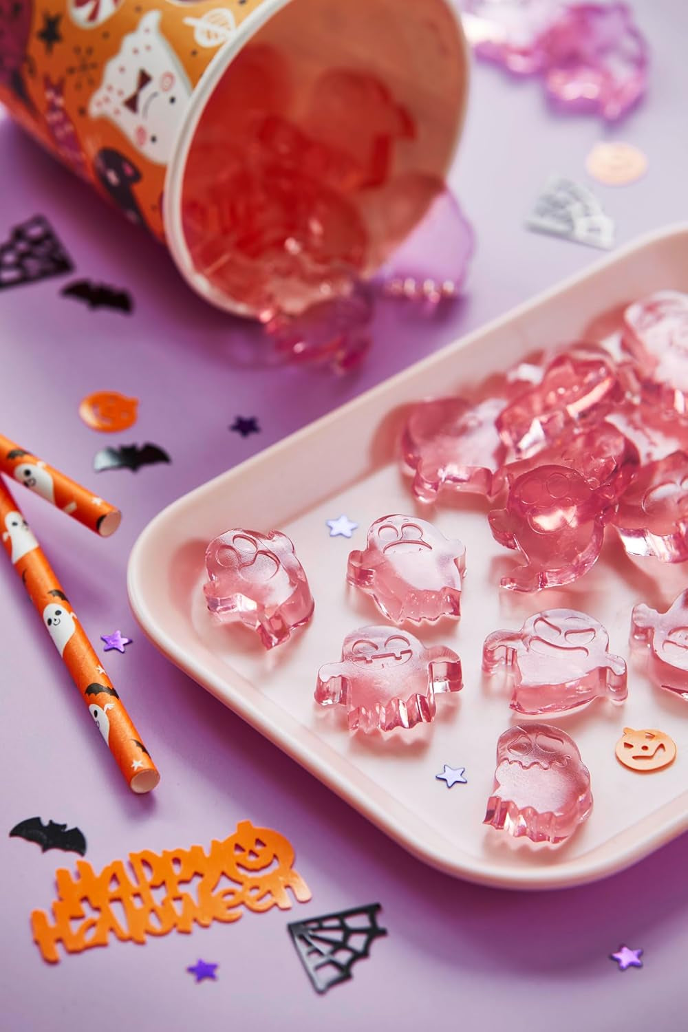 Set de rezervă pentru gumă de mestecat cu fructe de Halloween HEITMANN KREATIV - aromă de zmeură