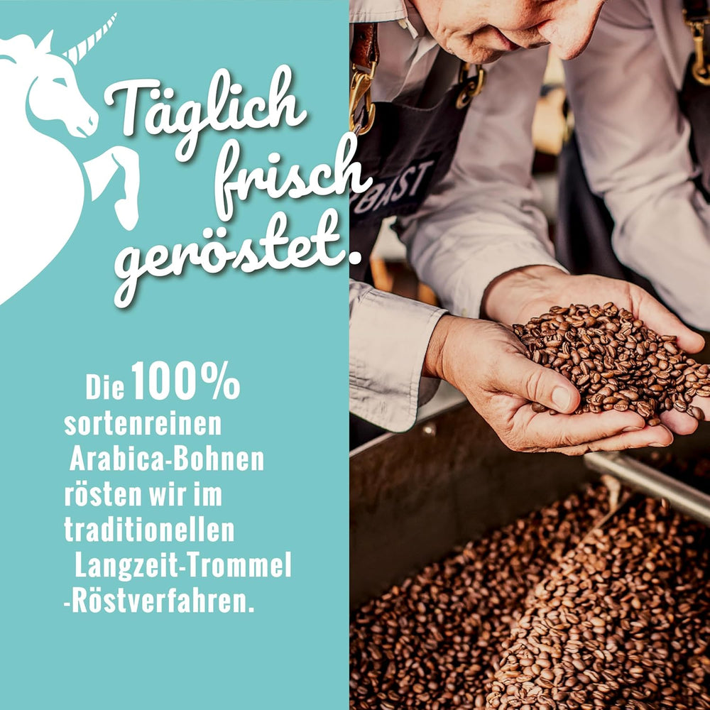 Rôti vierge - EINZIG - 1kg - Kaffeebohnen kafeinfrei - 100% Arabica du Pérou - schonend & umweltfreundlich entkoffeiniert - säurearm mit voller Crema - idéal pour jede Zubereitungsart