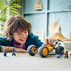 LEGO NINJAGO Le buggy tout-terrain Ninja d'Arin, jouet ninja avec voiture, dragon et 4 mini figurines, modèle de buggy aventure pour enfants, cadeau d'anniversaire pour garçons et filles de 7 ans 71811 Jeux de construction Beuche den LEGO-Store