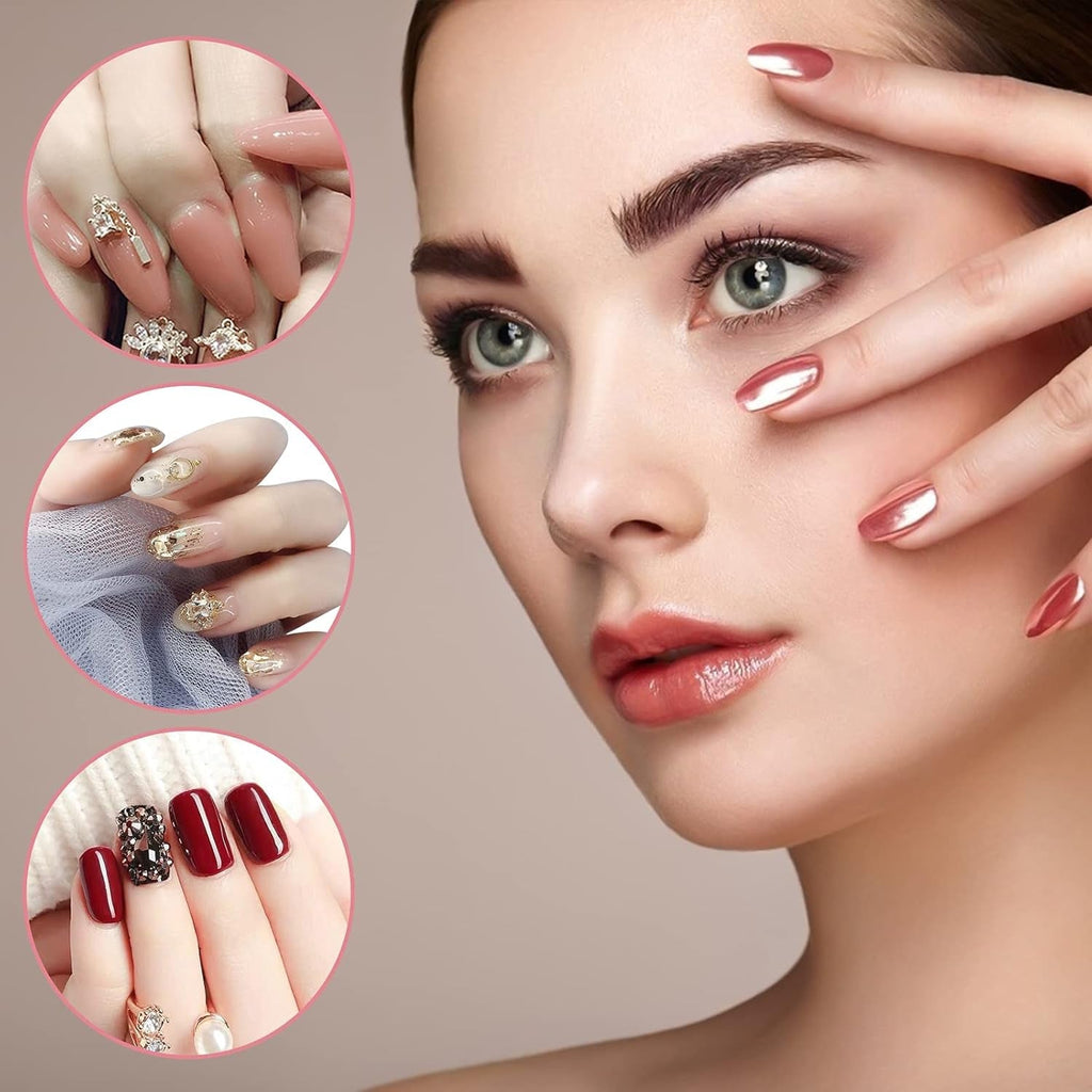 Cleme pentru unghii, cleme pentru manichiură, cleme transparente pentru unghii, Cleme transparente Polygel, construcție rapidă pentru extensii de unghii, asistent cu gel, 10 bucăți