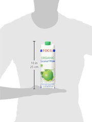FOCO Eau de Coco Bio Boisson Sportive Rafraîchissante Pure 100% Eau de Coco - 6 X 1 Litre Naty Shop