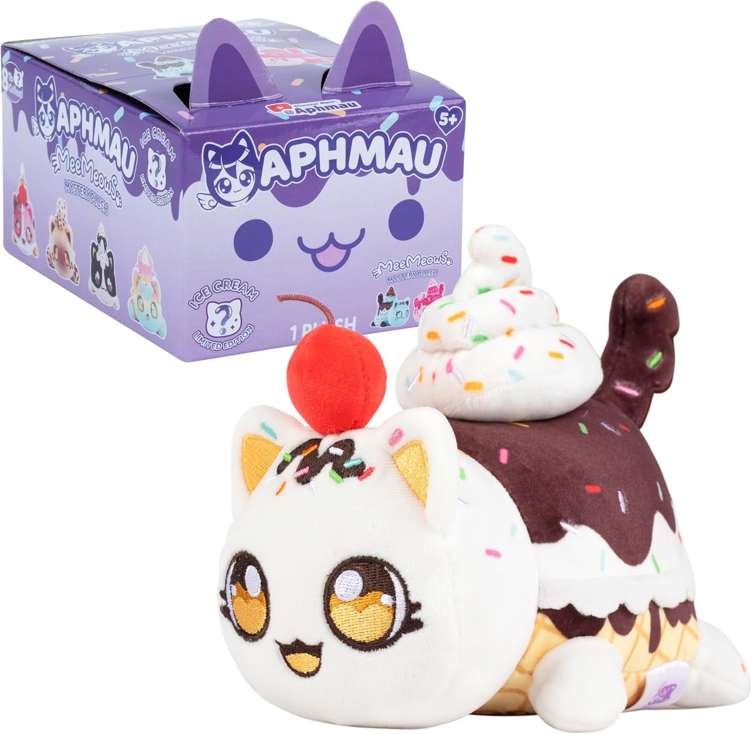 Aphmau - Peluche Mystère Meemeows 15 Cm - Figurines Glace Naty Shop