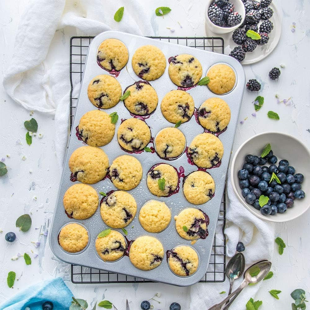 0070035 FOND POUR 24 MINI MUFFINS 38,5 X 26 X 2 H CM Moules et plaques de cuisson Naty Shop