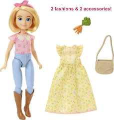 Dreamworks Spirit GXF19 - "Spirit - frei und ungezähmt" Fashionspaß Abigail Puppe (18cm), 2 modische Outfits und Zubehör, 7 bewegliche Gelenke, tolles Geschenk für Kinder ab 3 Jahren