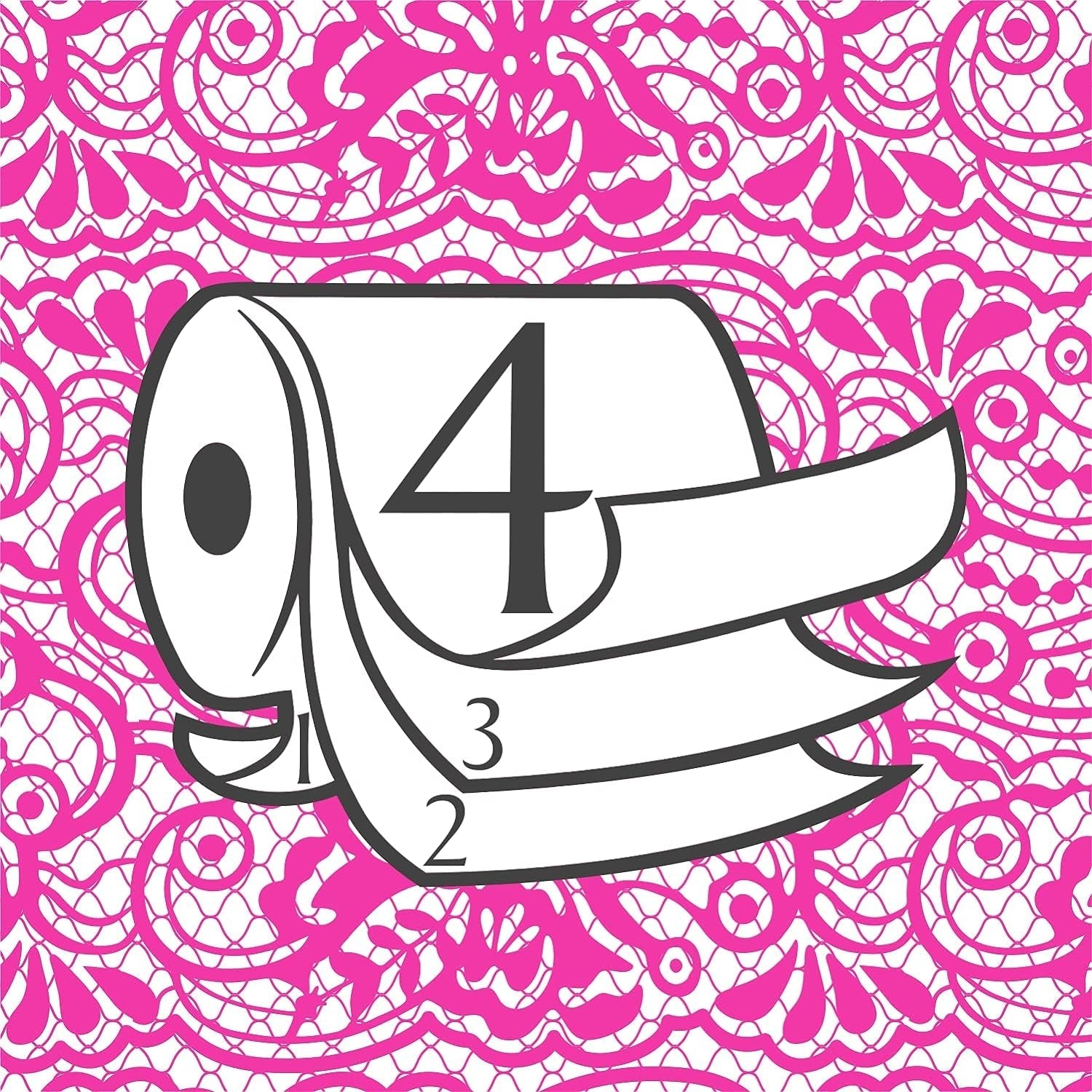 Papier toilette Renova 4 couches blanc décoré parfumé - 12 rouleaux rouleau Blanco Decorado Perfumado