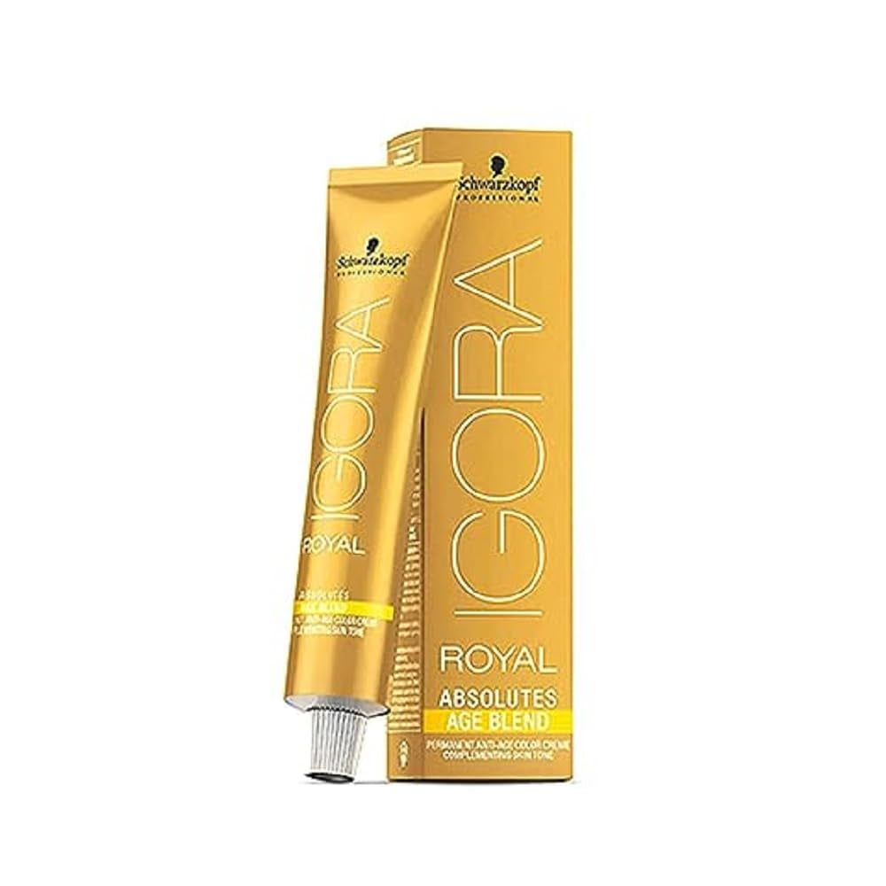 Igora Royal Absolute Age Blend Culoare de păr, 7-560 Blond mediu auriu ciocolată, 60 ml Vopsea pentru par Naty Shop 7-560 Blond mediu auriu ciocolată 60 Ml (1 pachet)