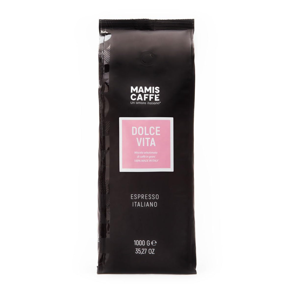 Mamis Caffè Dolce Vita, expresso en grains entiers, parfait comme cappuccino ou latte macchiato Café Naty Shop 1 Kg En grains