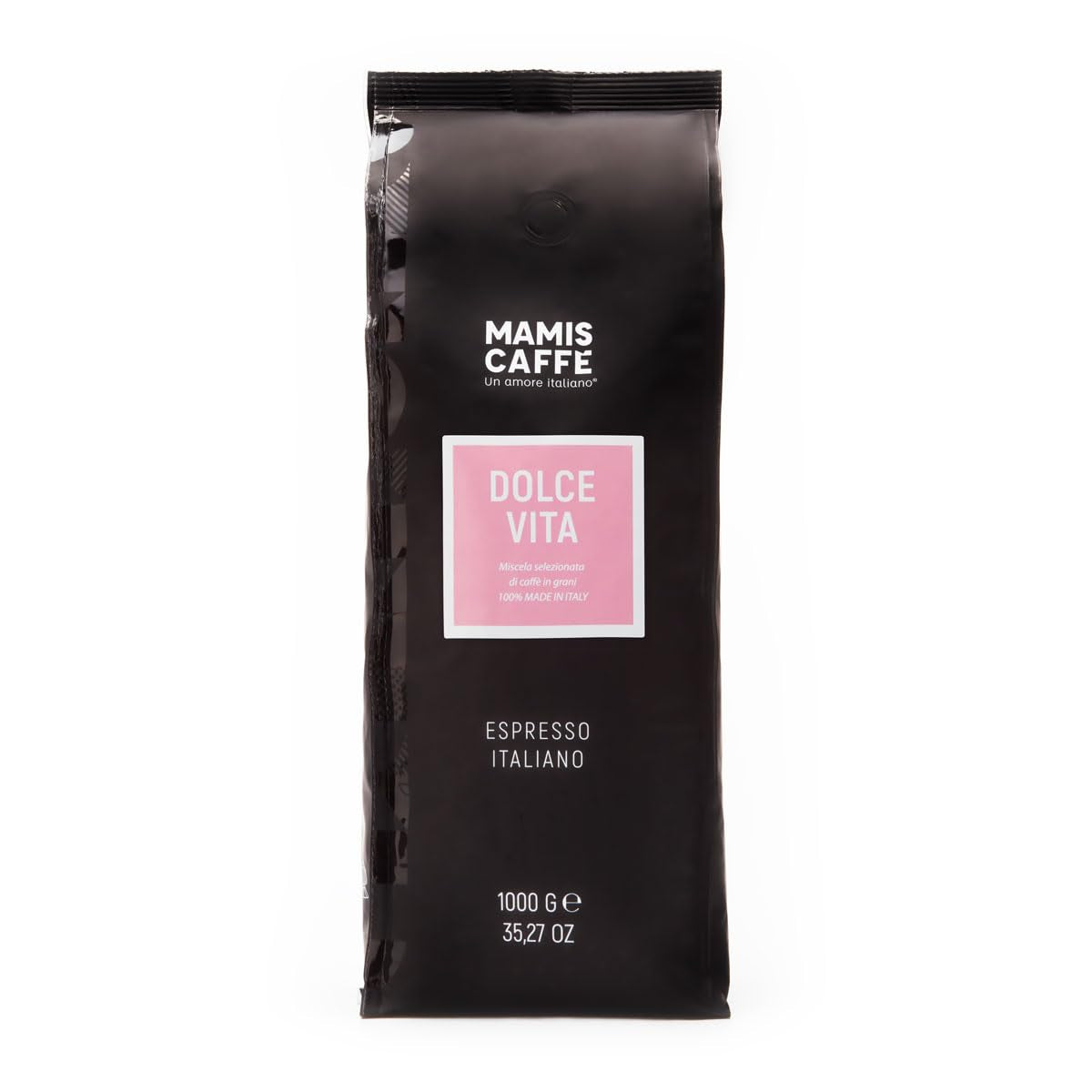 Mamis Caffè Dolce Vita, expresso en grains entiers, parfait comme cappuccino ou latte macchiato Café Naty Shop 1 Kg En grains