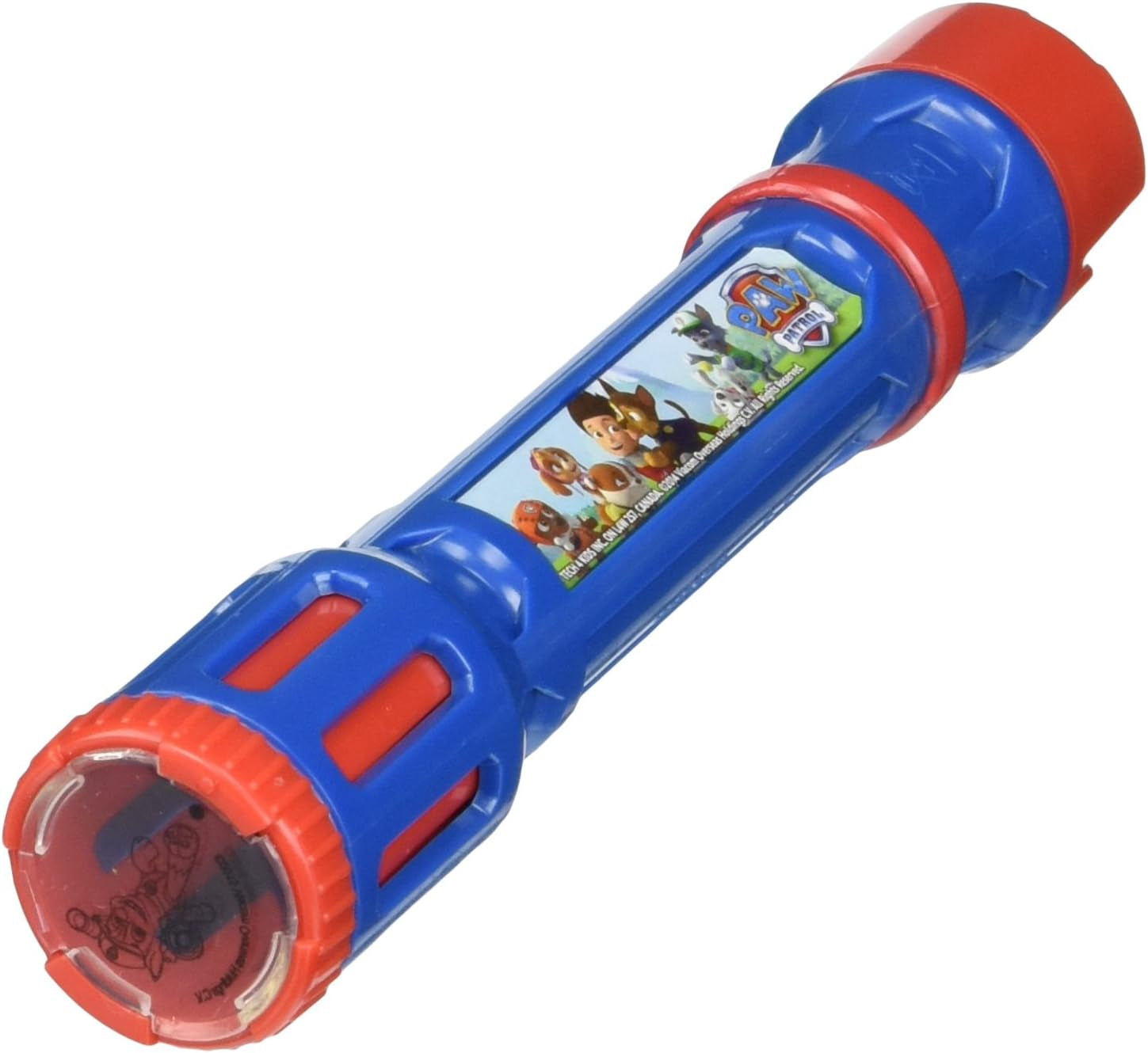Joy Toy 40315 Paw Patrol Figurines & Personnages Lampe de Poche avec 6 Lentilles de Projection Interchangeables - Blister 5,2 X 1,4 X 9 cm Figurines Rouge/Bleu Naty Shop Titre par Défaut