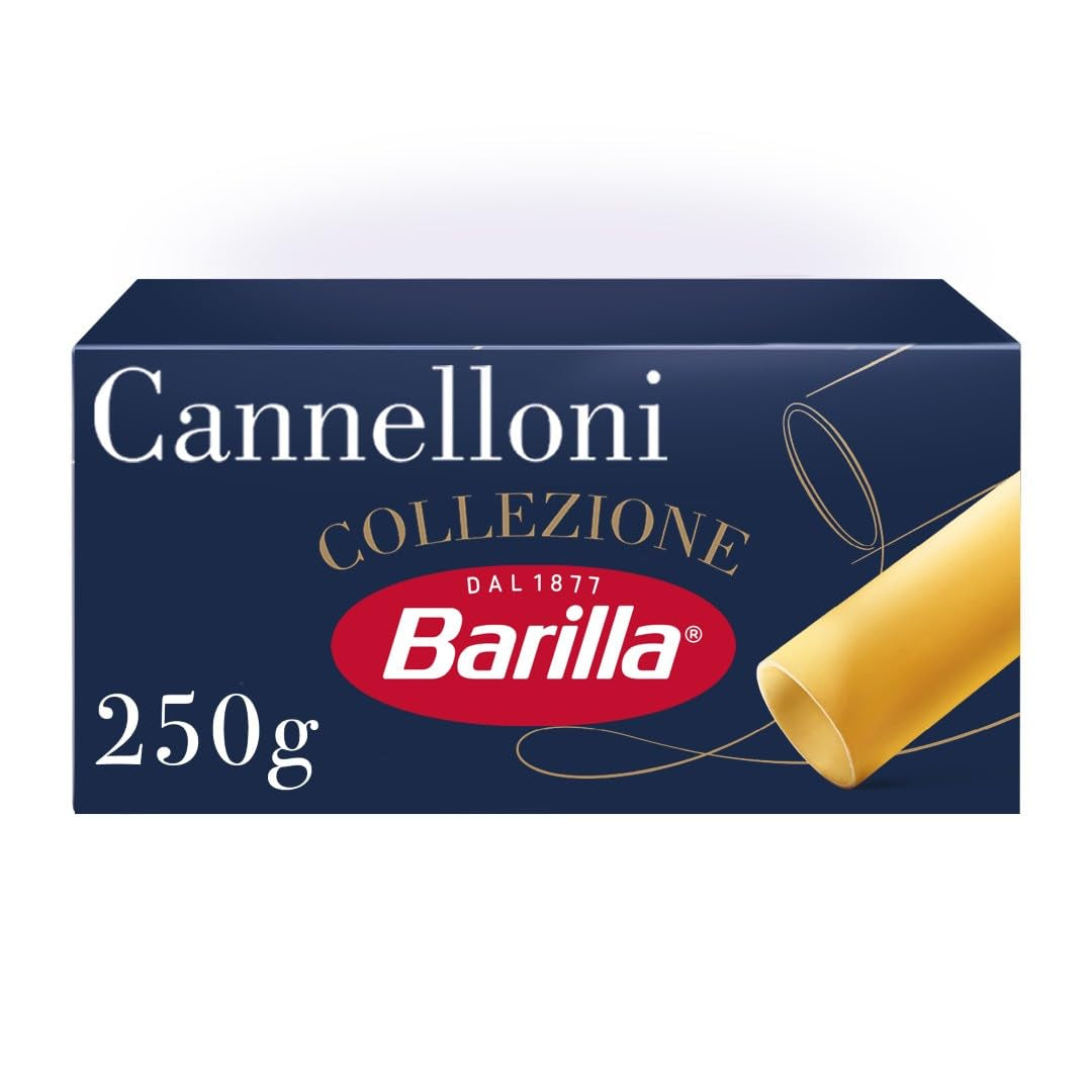 Barilla Collezione Cannelloni Pâtes de blé dur de haute qualité toujours al dente, paquet de 12 (12 x 250 g)