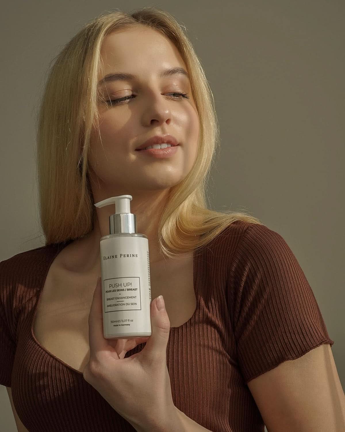 Crema pentru mărirea sânilor și ridicarea sânilor, Ingrediente naturale - PUSH UP! de Elaine Perine ™ Cosmetice si Infrumusetare Naty Shop