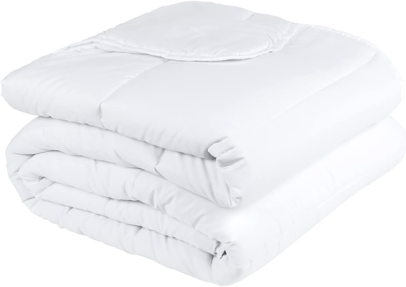 Couette en fibre Pikolin Home, anti-acariens, printemps, été, 150 g, couette, hypoallergénique, respirante, différentes tailles, RF07 Couettes et couettes Naty Shop blanc lit 200 - 280 X 240 Cm