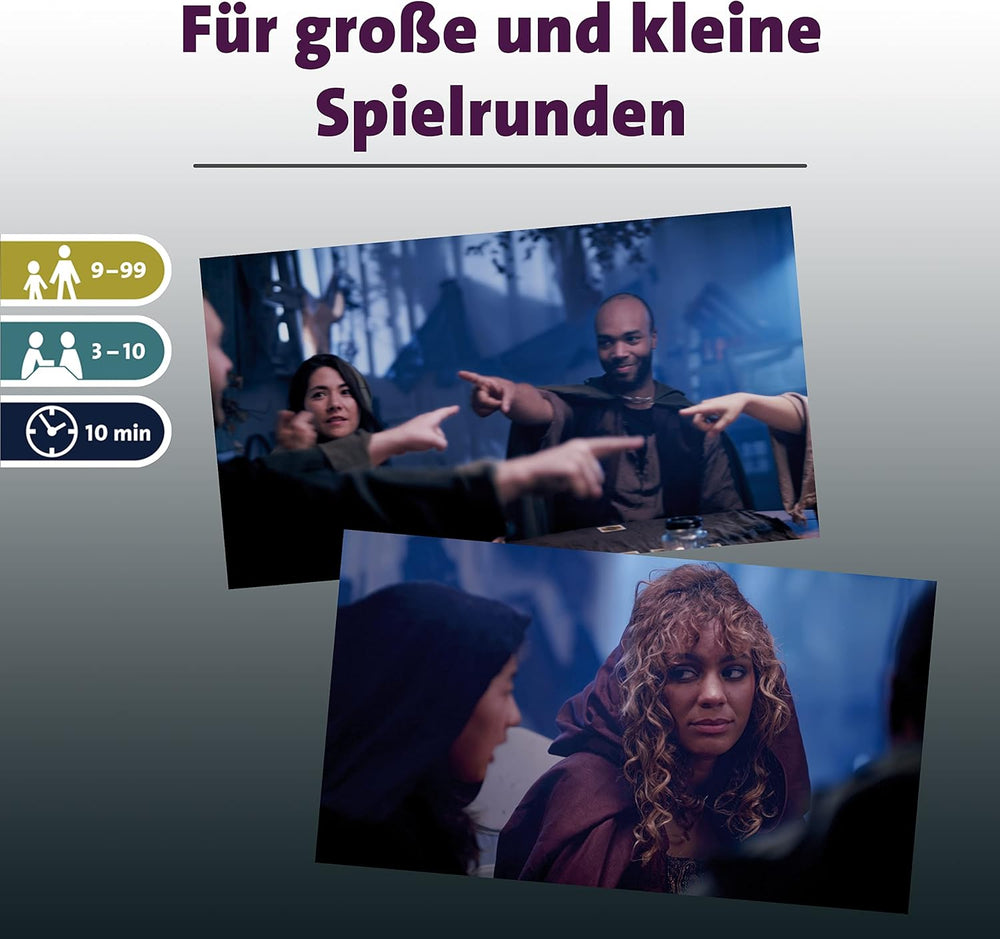 Ravensburger 26703 Jeu de société Loups-garous Pleine Lune Nuit 9 ans et plus Série de jeux d'action pour 3 à 10 joueurs