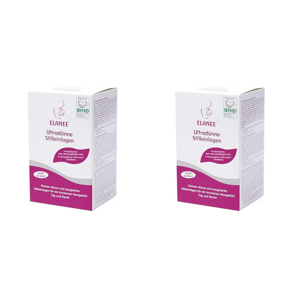 ELANEE 219-V1 Tampoane de alăptare ultra-subțiri, alb Accesorii Hrana si Alaptare Bebe Naty Shop 24 de bucăți (pachet de 2)