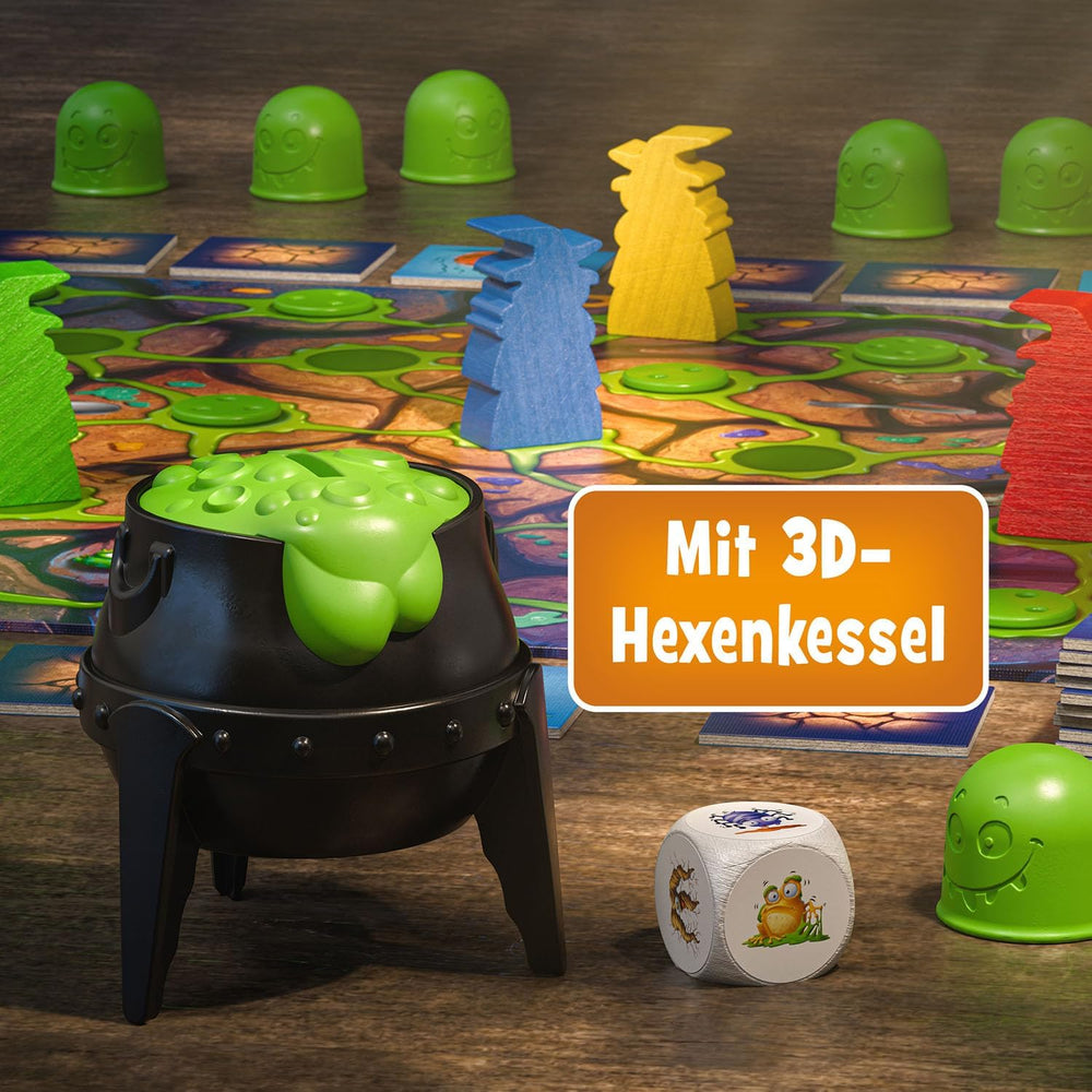 Kosmos 683498 Venin d'araignée et bave de grenouille : qu'y a-t-il dans la chaudière ? Un jeu de mémoire amusant pour 2 à 4 joueurs, un jeu de société, un jeu pour les enfants de 6 ans et plus.