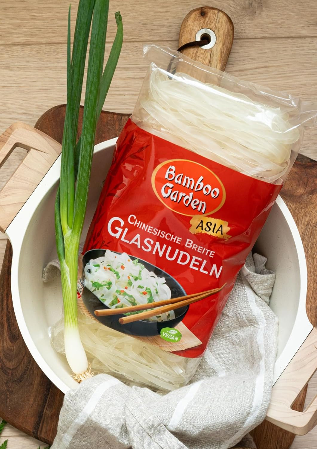 Nouilles chinoises larges en verre, 250 g (le design de l'emballage peut varier)