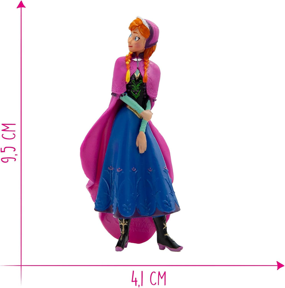 Bullyland 12960 - Figurine Princesse Anna tirée du film La Reine des Neiges de Walt Disney, env. 9,5 cm, très détaillé, idéal comme petit cadeau pour les enfants à partir de 3 ans