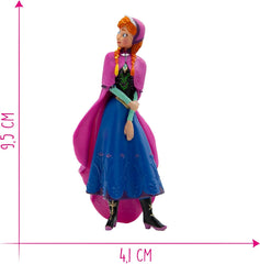 Bullyland 12960 - Figurine Princesse Anna tirée du film La Reine des Neiges de Walt Disney, env. 9,5 cm, très détaillé, idéal comme petit cadeau pour les enfants à partir de 3 ans
