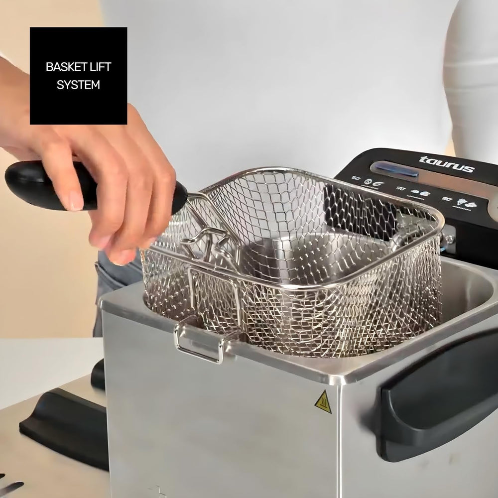 Taurus Professional 2 plus - Friteuse à huile, 2 litres, 1700 W, inox 18/8 Electroménager Naty Shop