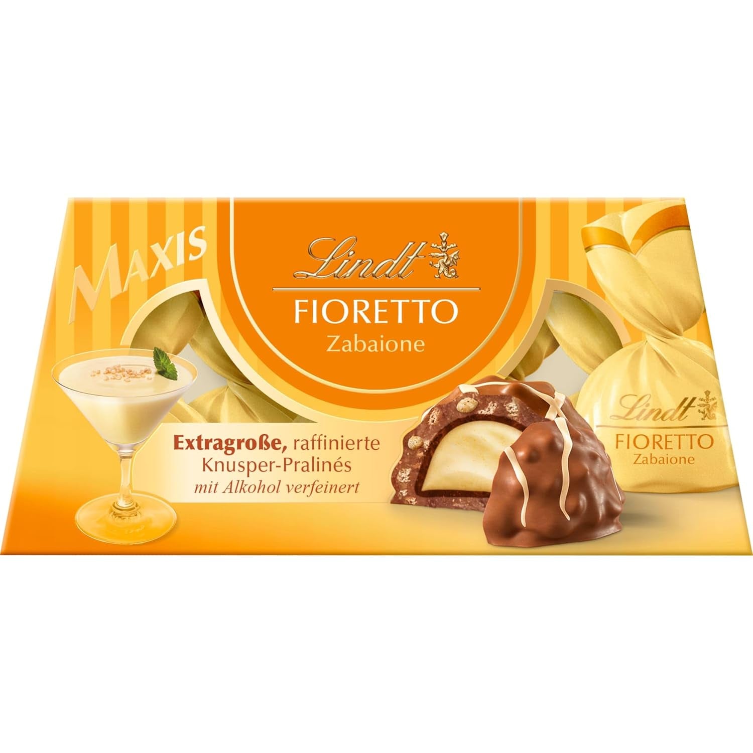 Lindt Chocolat FIORETTO Maxi Zabaione, coffret cadeau 138 grammes Naty Shop
