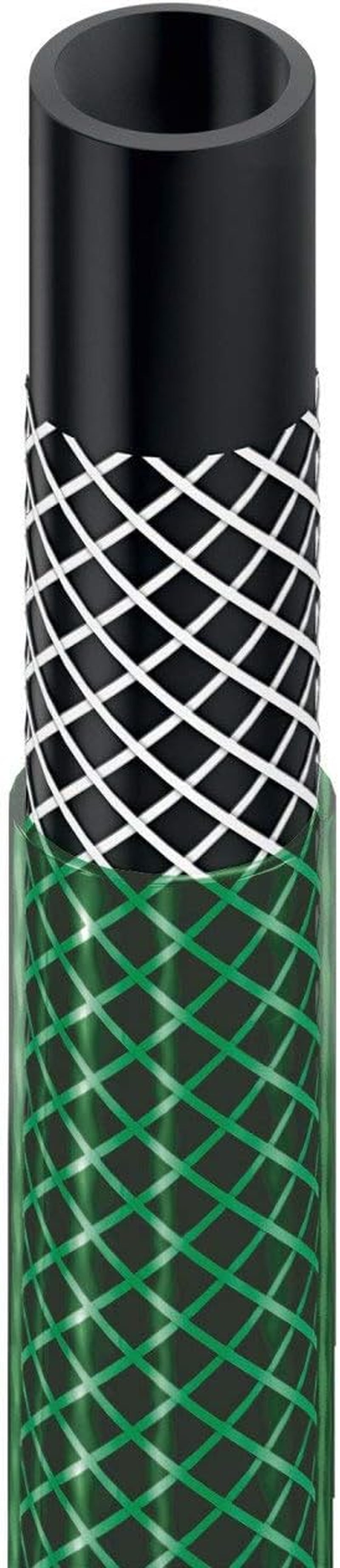 CELLFAST Tuyau d'arrosage 3 couches en polyester à tissage croisé pour jardin, tuyau d'irrigation flexible, résistant aux UV, anti-algues, 2 bars, 1/2", 10 mètres, économique