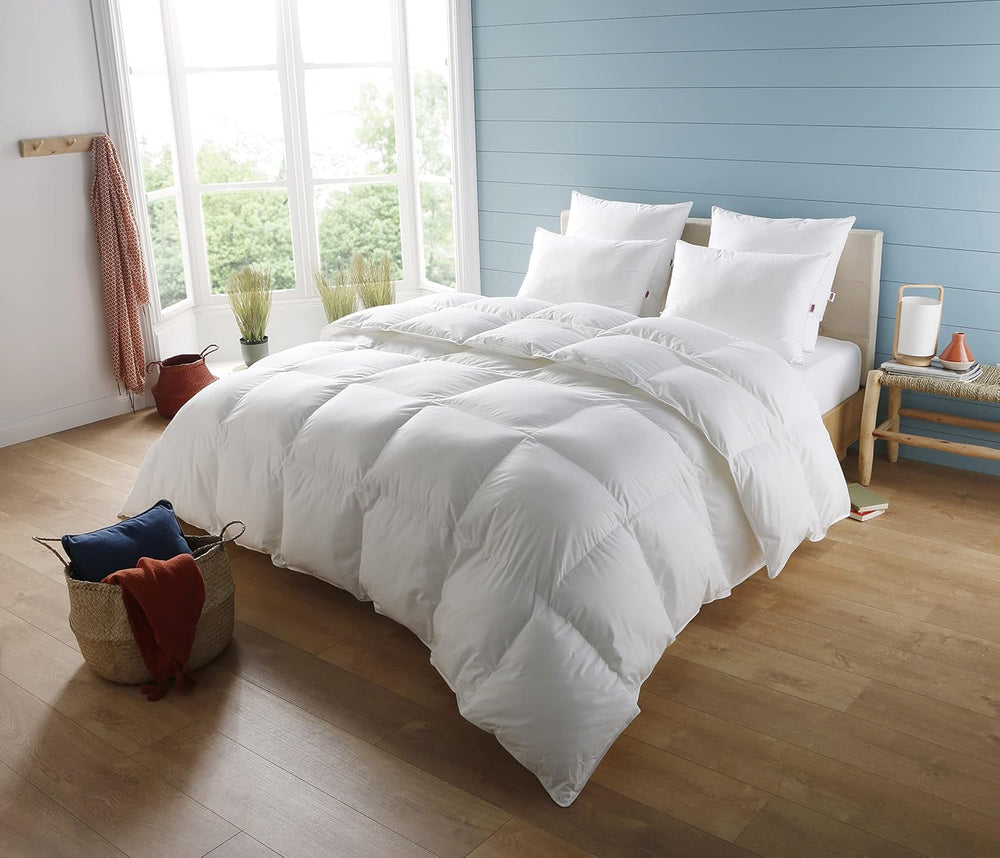 Couverture, Percale, Coton premium, Tempérée, 140 X 200 Cm, Pour lit simple, Couverture en forme de nuage, Anti-morsure et gonflable, Lavable en machine à 40 °C Couettes et couettes Naty Shop 140/200