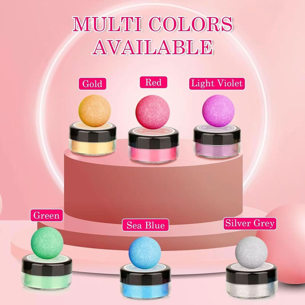 Paillettes comestibles, Lot de 4 ou 6 nuances de couleurs, 4 grammes par produit Glitter Naty Shop