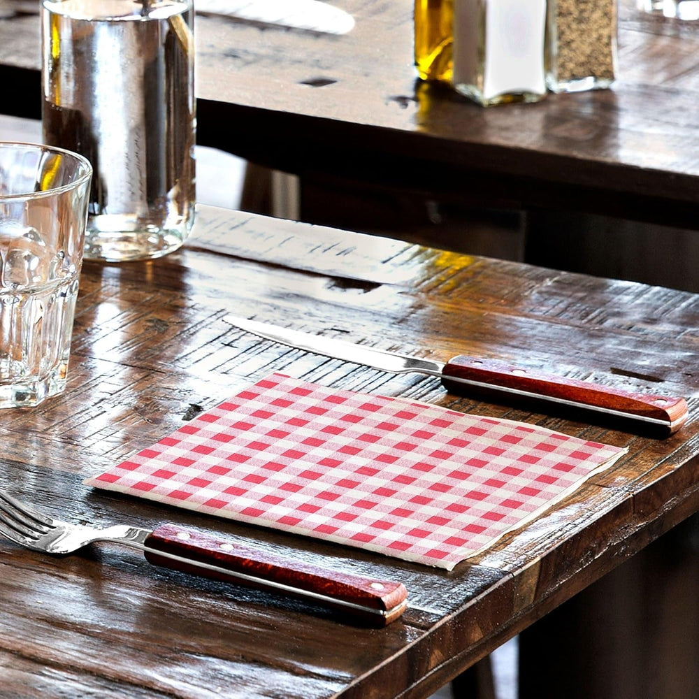 Serviette de table Tork Bistrored, pli 1/4, 1 pli, 33 cm × 33 cm, 8 × 400 serviettes, 509359