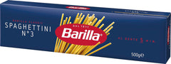 Pâtes Barilla Classic Spaghettini no. 3 blés durs de haute qualité, toujours al dente (1 x 500 g)