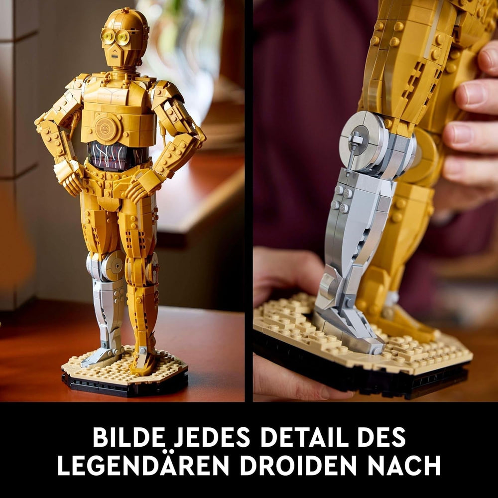 LEGO Star Wars C-3PO B, Droïde à construire, Modèle à collectionner, à construire et à exposer, Idée cadeau nostalgique pour adultes et fans, Pièce de collection, Fantasy Playset 75398 Jeux de construction Besuche den LEGO-Store