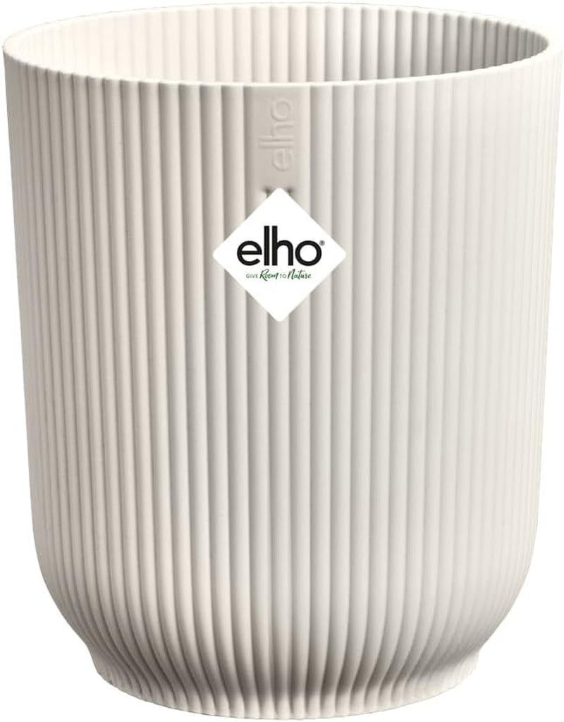 elho Vibes Fold Orchid High 12,5 cm - Pots d'orchidées d'intérieur - Pots de fleurs d'intérieur - Plastique 100% recyclé - Blanc/Blanc soyeux
