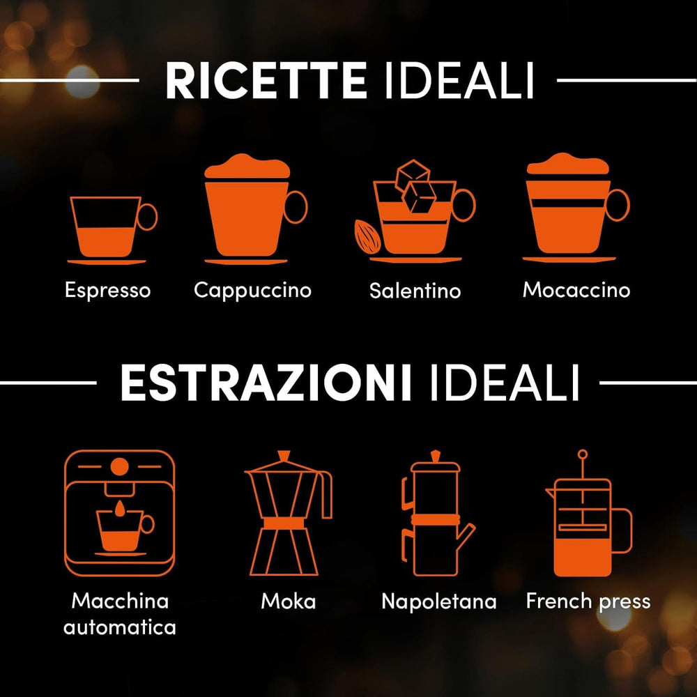 Pellini N.82 Vivace, Machines à café pour expresso 1 kg, Mélange Arabica et Robusta avec Kräftigem et Ausgefungem Gesmack, Mittlere Röstung