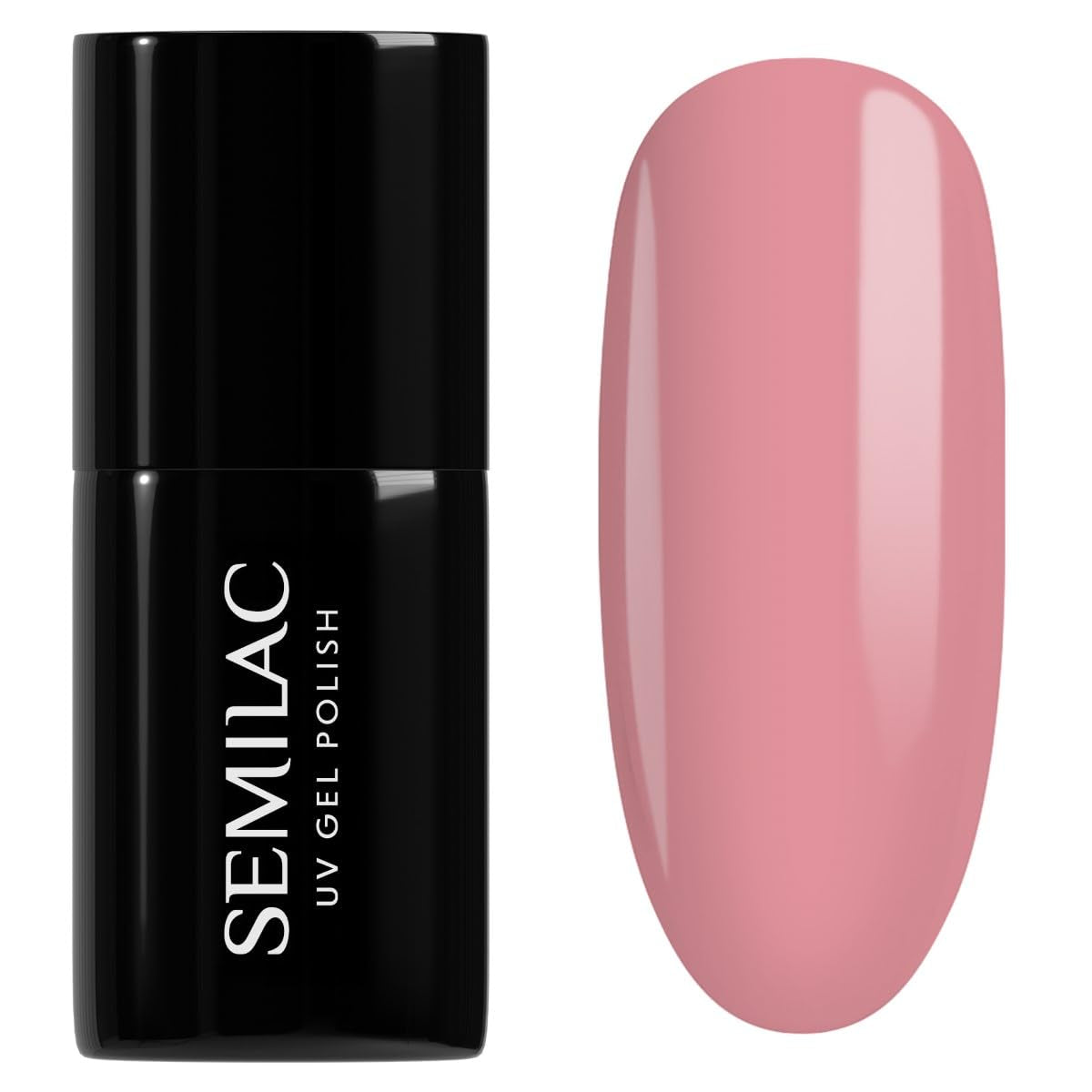 Vernis à ongles UV hybride Semilac 582 Rose naturelle 7 ml Collection Naked Nails