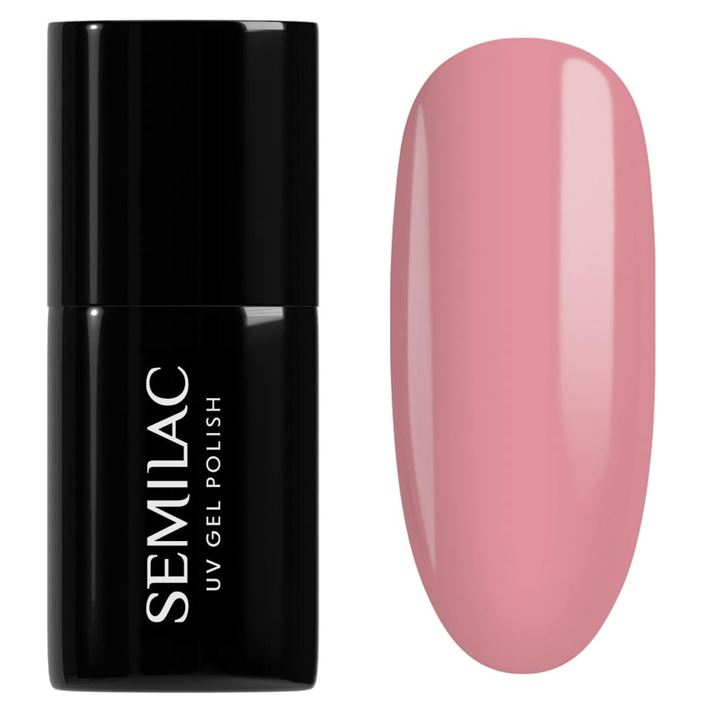 Vernis à ongles UV hybride Semilac 582 Rose naturelle 7 ml Collection Naked Nails