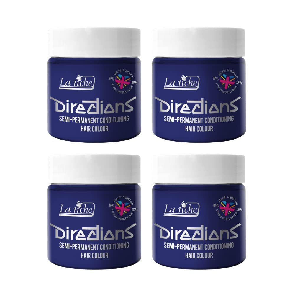 Directions coloration semi-permanente 100 ml boîte 4 pack (Pillarbox Red) Teinture capillaire Naty Shop Ultra violet 100 Ml (pack de 4)